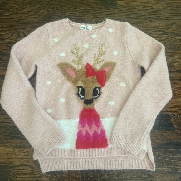 H&M Other - Girls H & M reindeer sweater 8-9Y